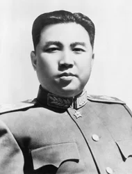 Marshal Kim Il Sung, formand for centralkomiteen for den koreanske Nodong Dang og premierminister for Den Demokratiske Folkerepublik Korea, 1953